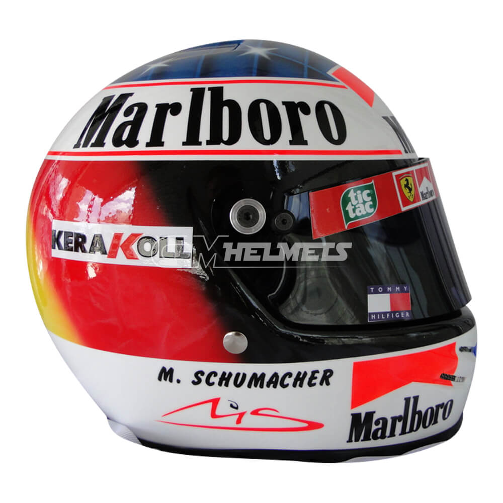 MICHAEL SCHUMACHER 2000 F1 REPLICA HELMET FULL SIZE CM Helmets MICHAEL SCHUMACHER 2000 F1 REPLICA HELMET FULL SIZE CM Helmets