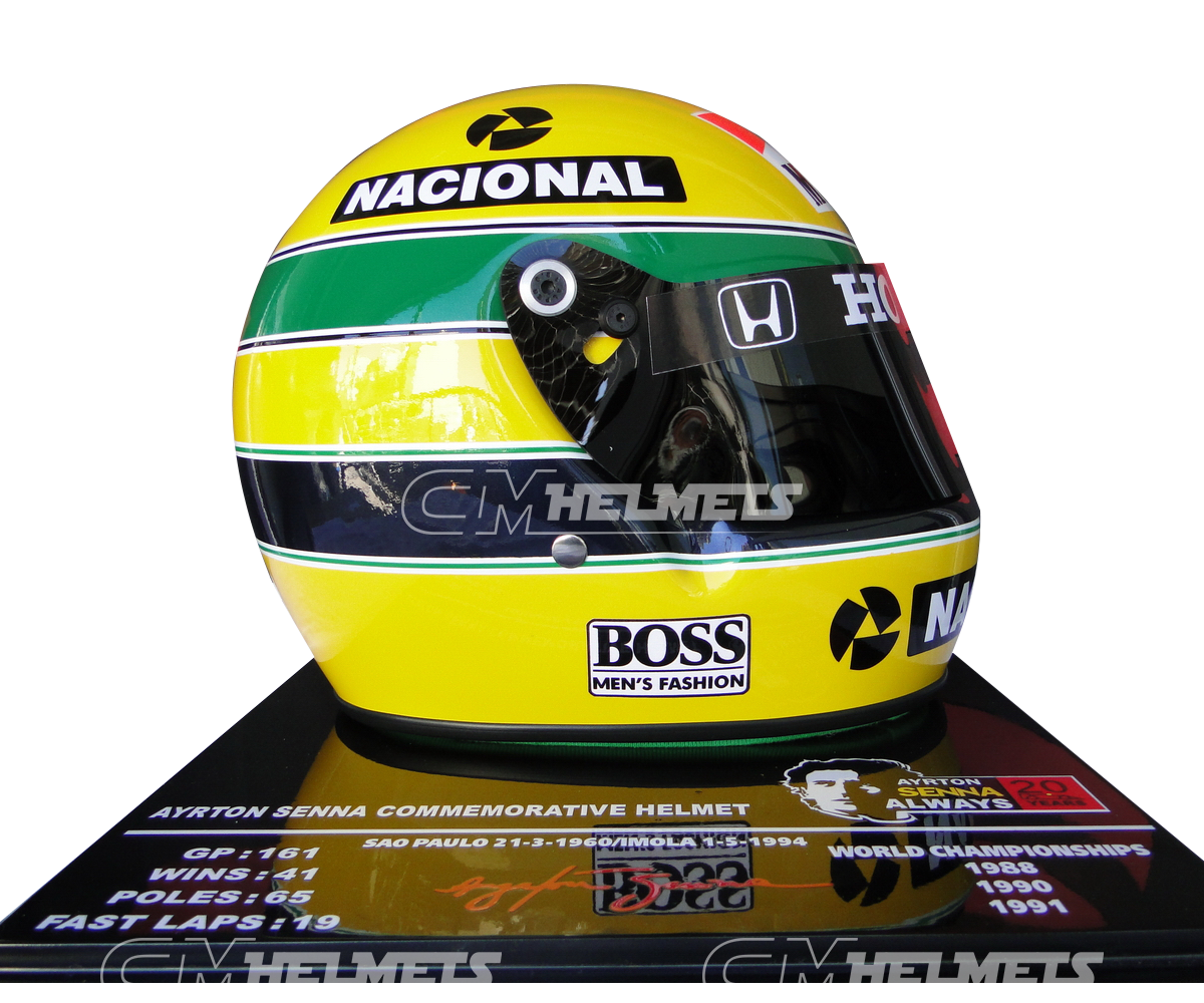 AYRTON SENNA 1991 20 YEARS COMMEMORATIVE F1 REPLICA HELMET LIMITED